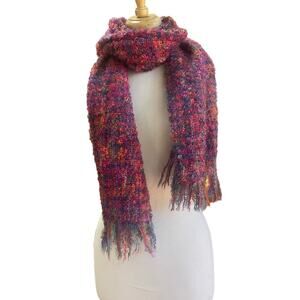 MUCROS Weavers Workshop Irish Pink/Orange/Purple Scarf - Muckross House Ireland